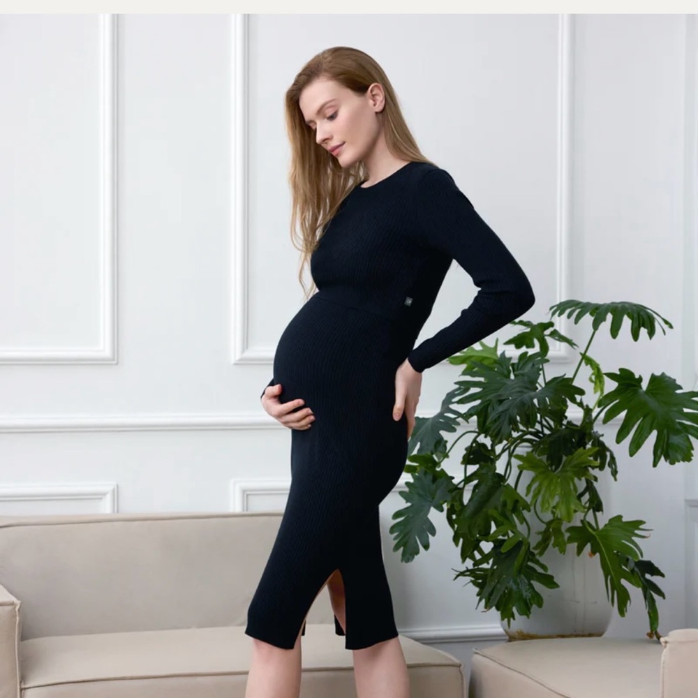 Black Long Sleeve Sheath Dress for Work